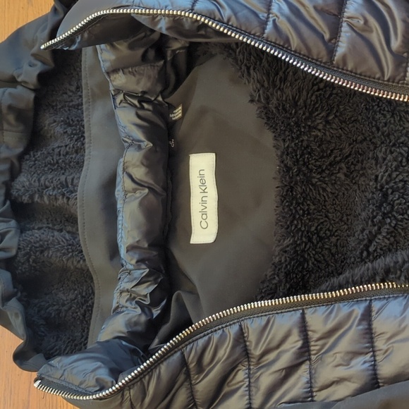 Calvin Klein Long Winter Coat Sz S - Picture 2 of 9